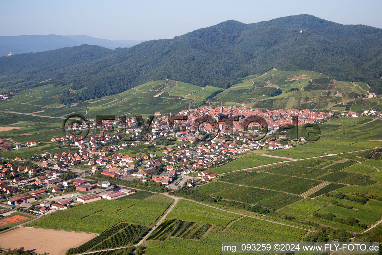 Dorf - Ansicht in Dalhunden in Grand Est im Bundesland Bas-Rhin, Frankreich