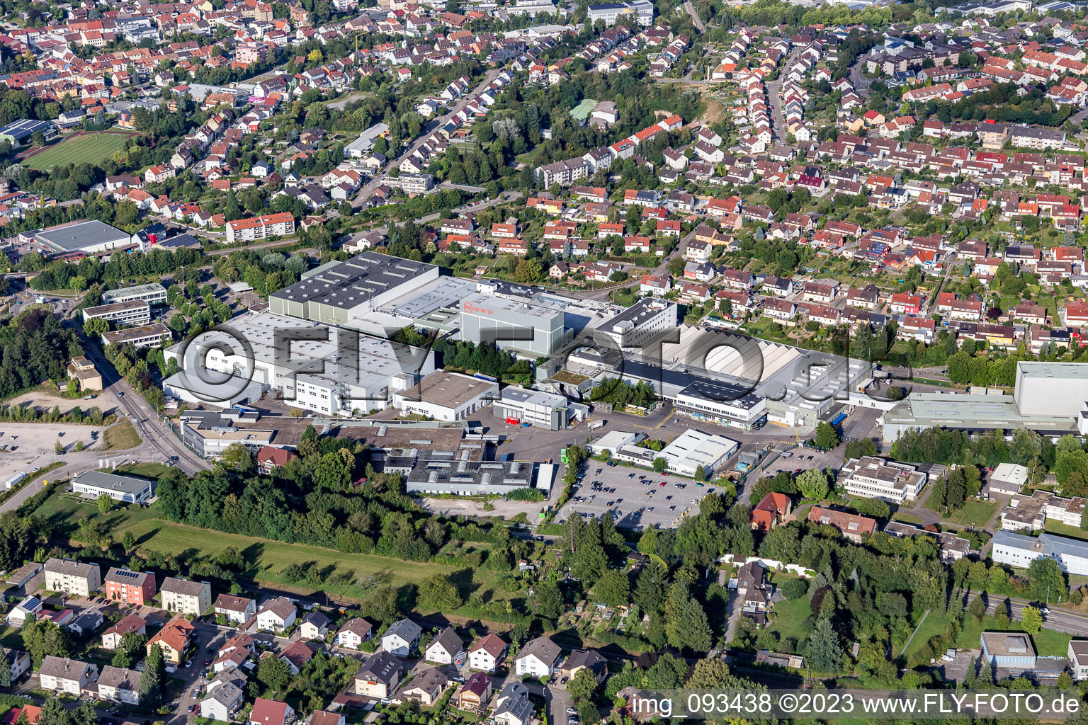 Luftaufnahme von NEFF in Bretten im Bundesland Baden-Württemberg, Deutschland
