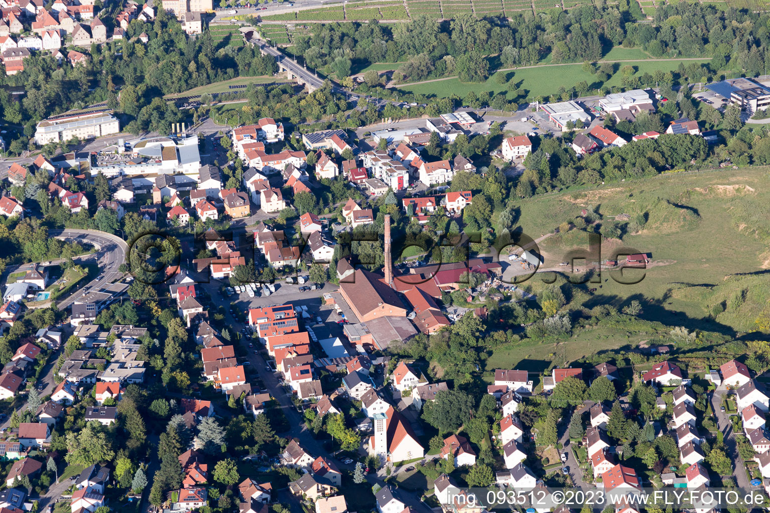 Luftaufnahme von Besigheim im Bundesland Baden-Württemberg, Deutschland