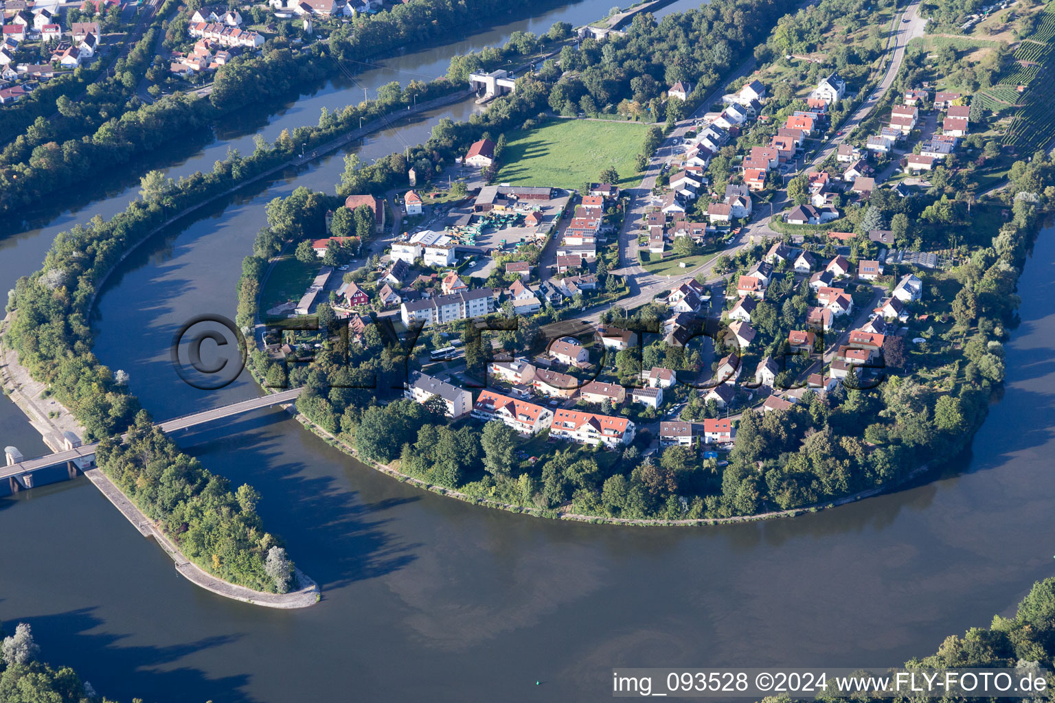 Besigheim im Bundesland Baden-Württemberg, Deutschland von einer Drohne aus