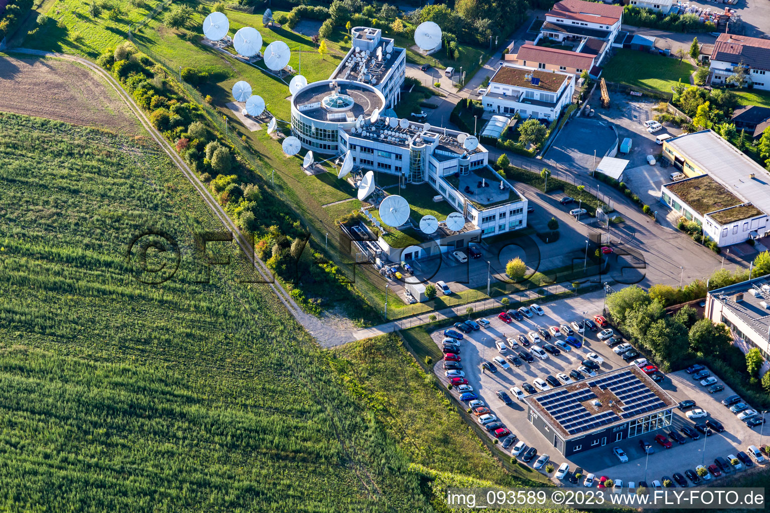 Luftaufnahme von Ortsteil Waldrems in Backnang im Bundesland Baden-Württemberg, Deutschland