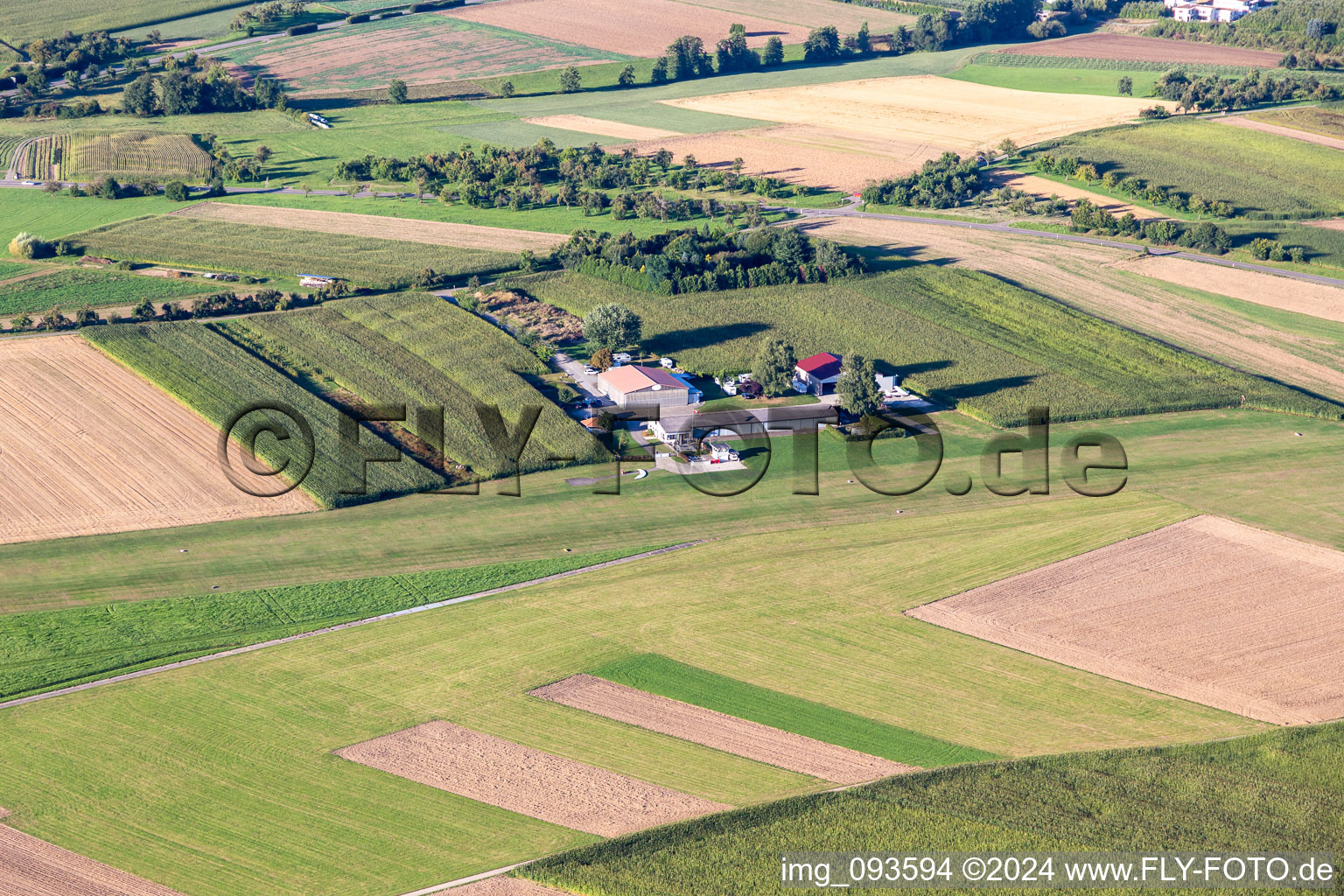 Flugplatz Backnang-Heiningen im Bundesland Baden-Württemberg, Deutschland