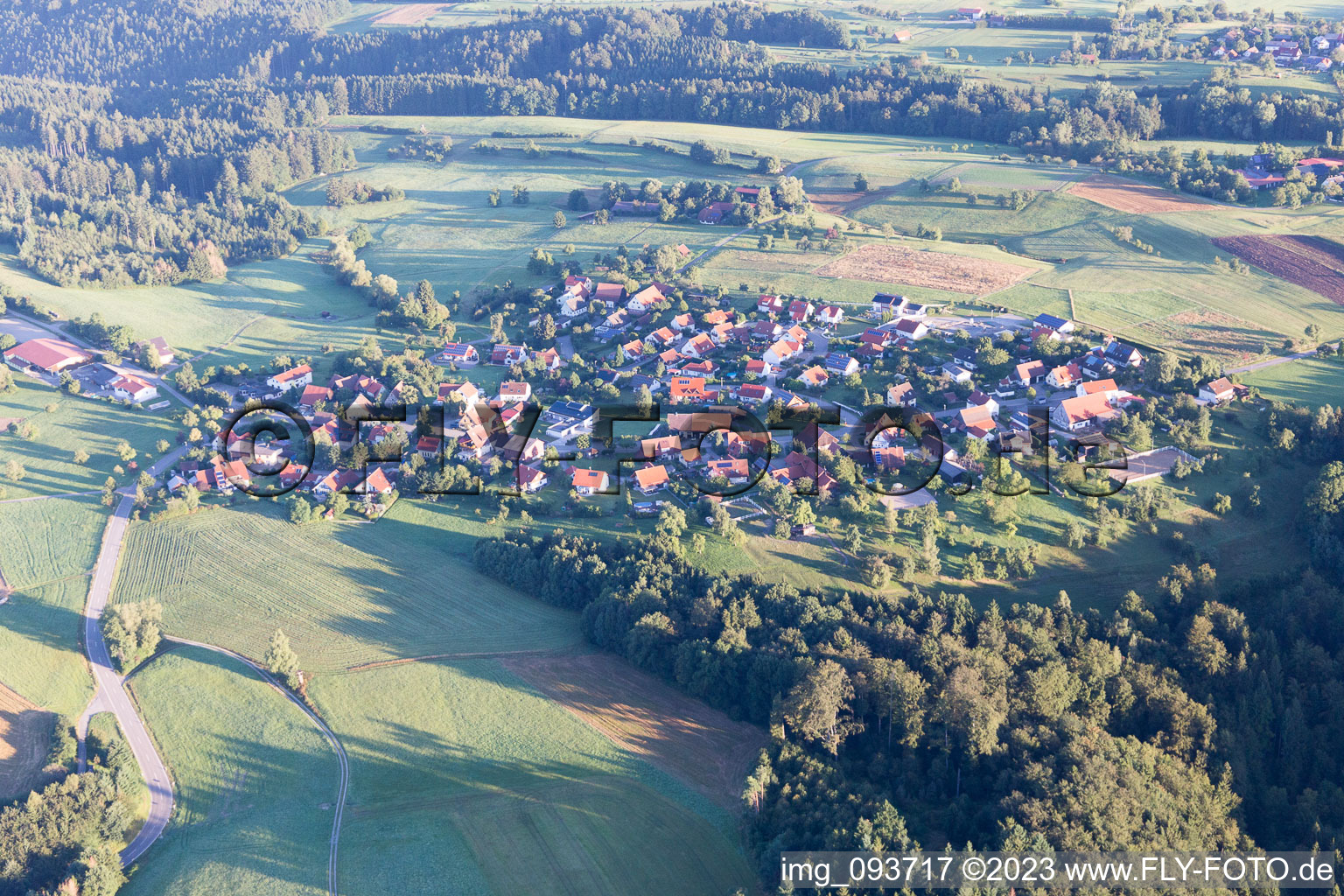 Luftaufnahme von Oberrot, Stiersbach im Bundesland Baden-Württemberg, Deutschland