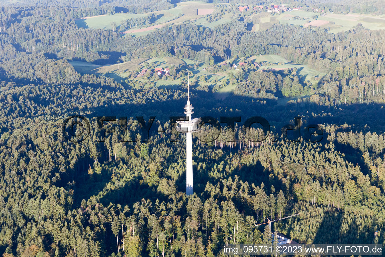 Luftbild von Großerlach im Bundesland Baden-Württemberg, Deutschland
