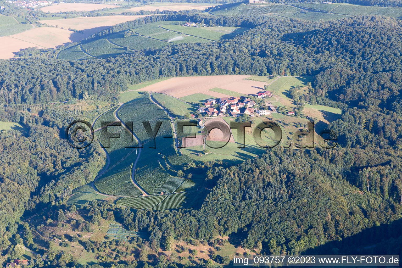 Luftbild von Beilstein im Bundesland Baden-Württemberg, Deutschland