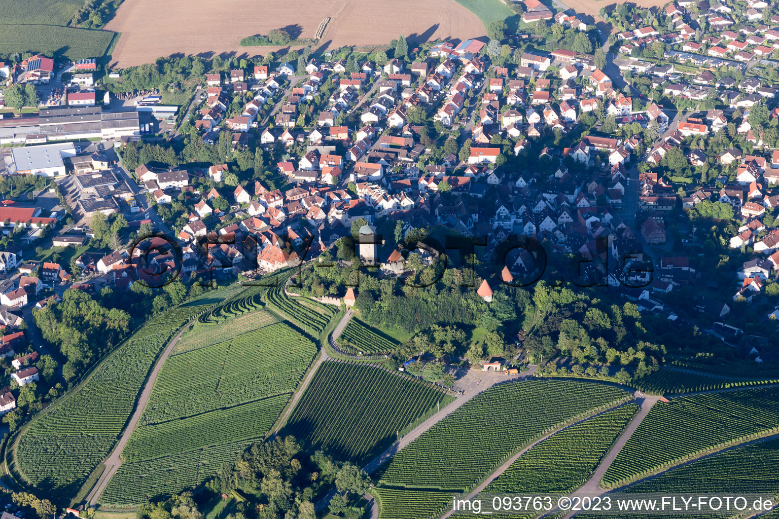 Beilstein im Bundesland Baden-Württemberg, Deutschland aus der Luft
