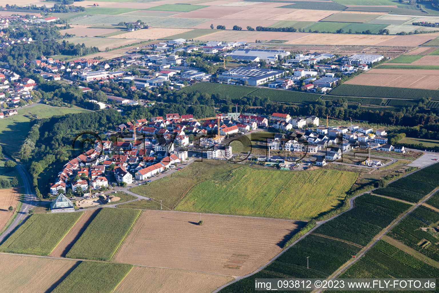 Luftbild von Bönnigheim im Bundesland Baden-Württemberg, Deutschland