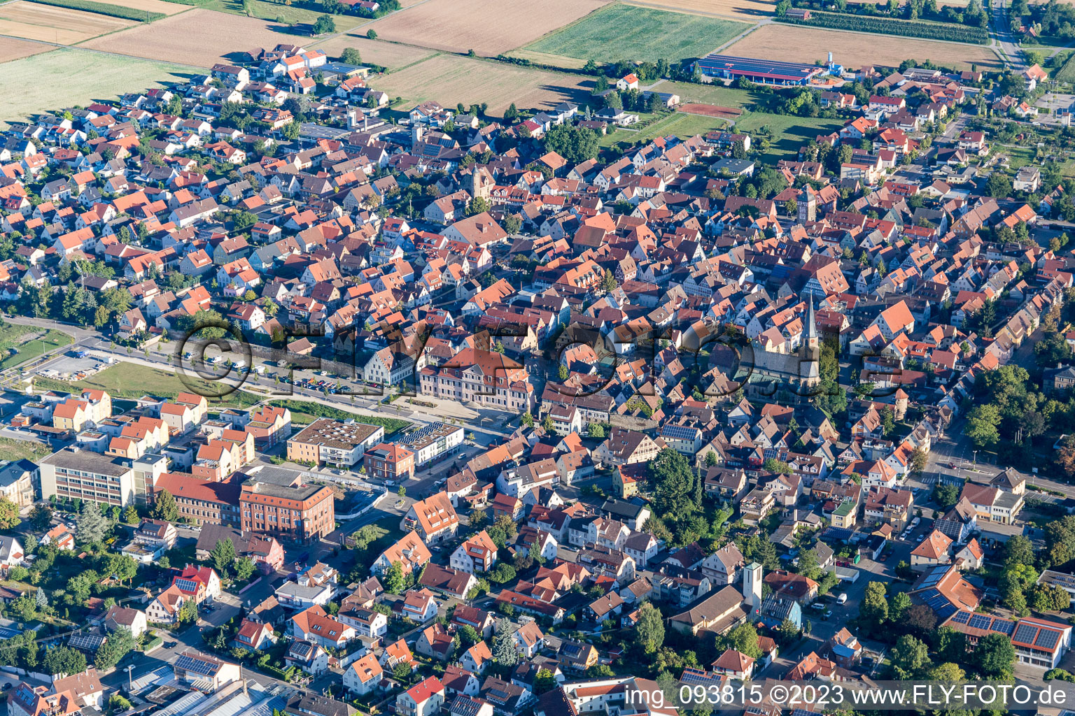 Luftaufnahme von Bönnigheim im Bundesland Baden-Württemberg, Deutschland