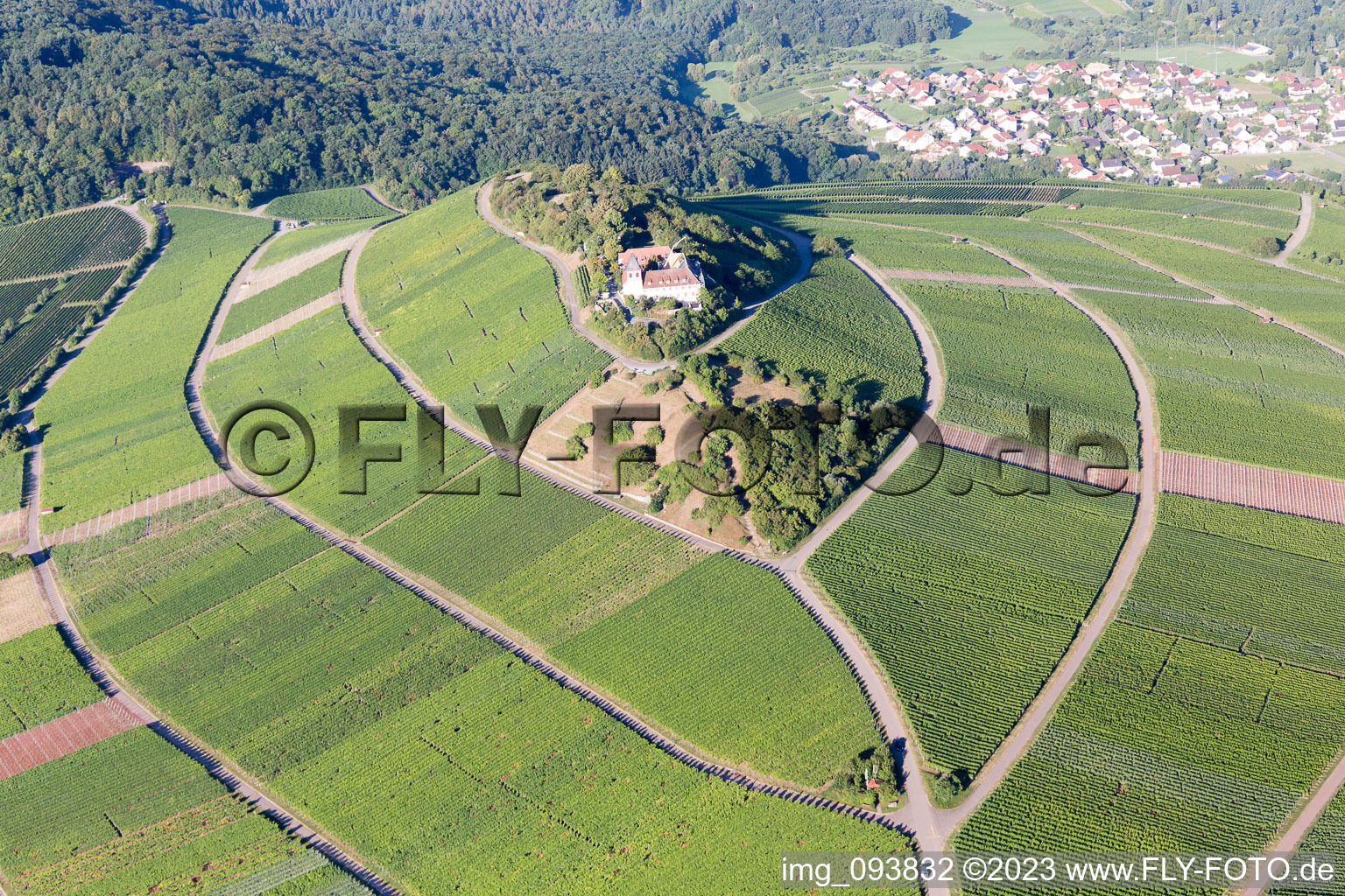 Luftaufnahme von Cleebronn im Bundesland Baden-Württemberg, Deutschland