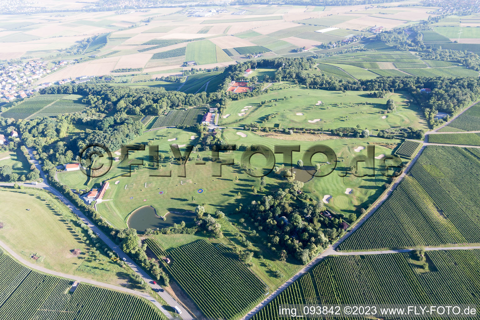 Luftbild von Cleebronn, Golf im Bundesland Baden-Württemberg, Deutschland