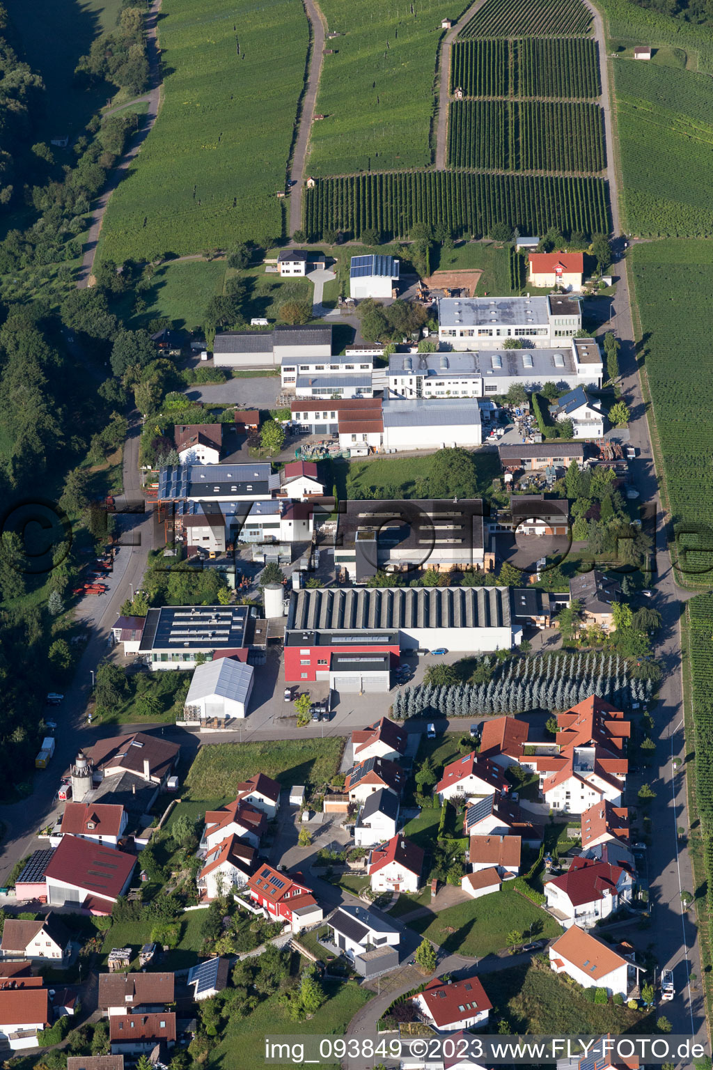 Cleebronn im Bundesland Baden-Württemberg, Deutschland von oben gesehen