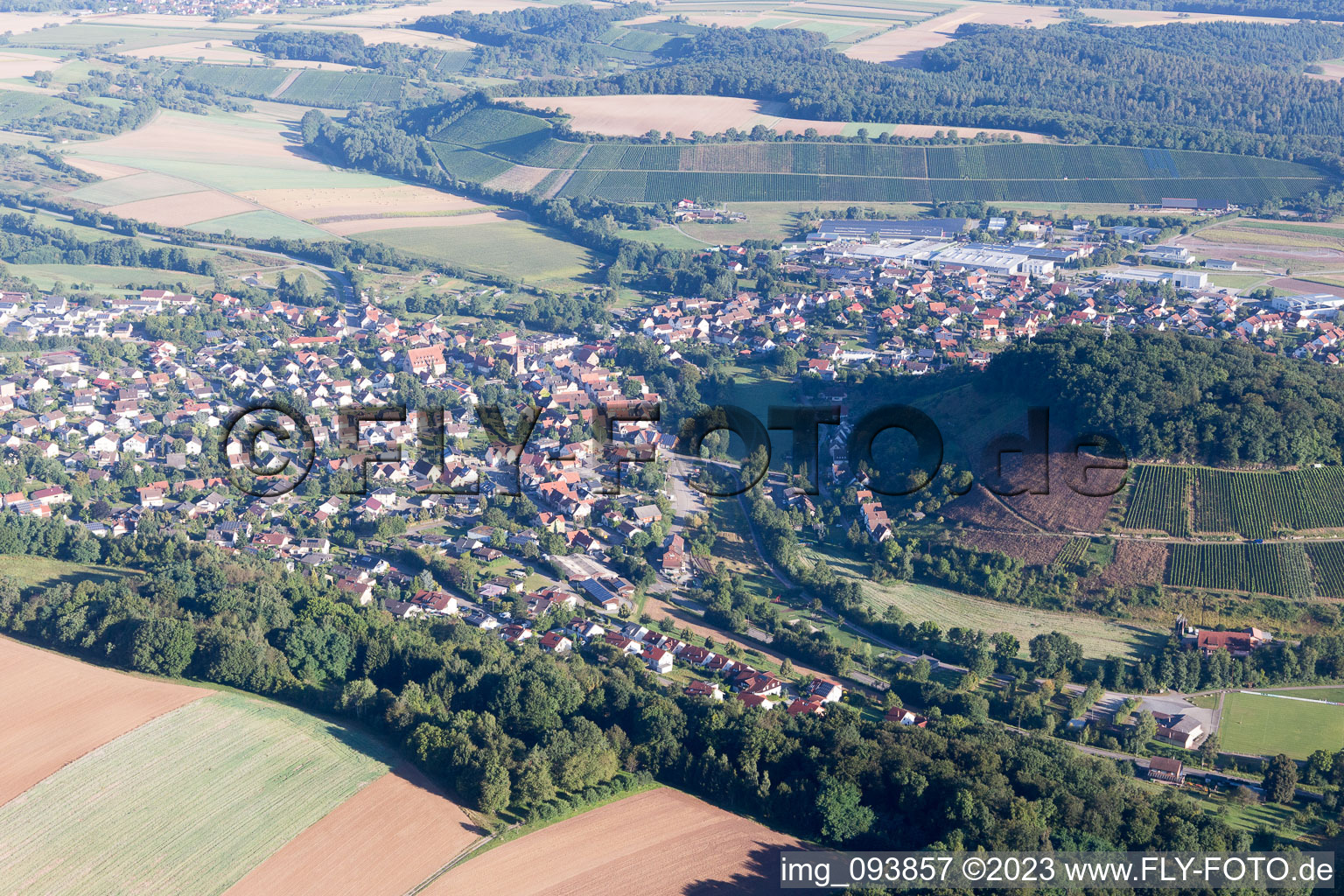Luftbild von Zaberfeld im Bundesland Baden-Württemberg, Deutschland