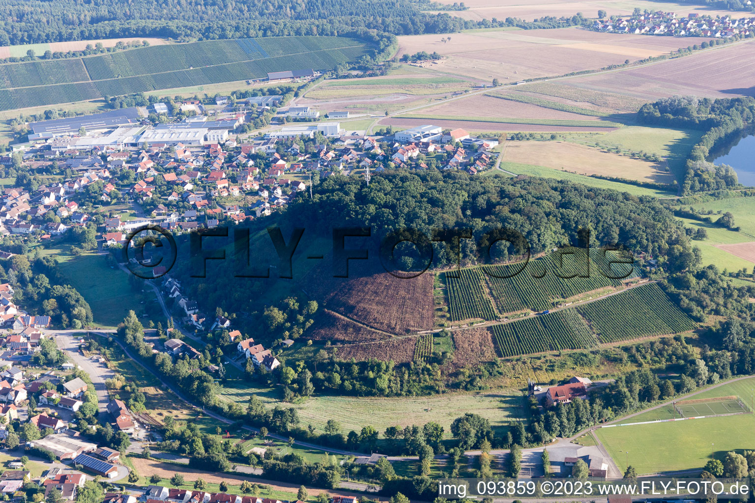 Luftaufnahme von Zaberfeld im Bundesland Baden-Württemberg, Deutschland