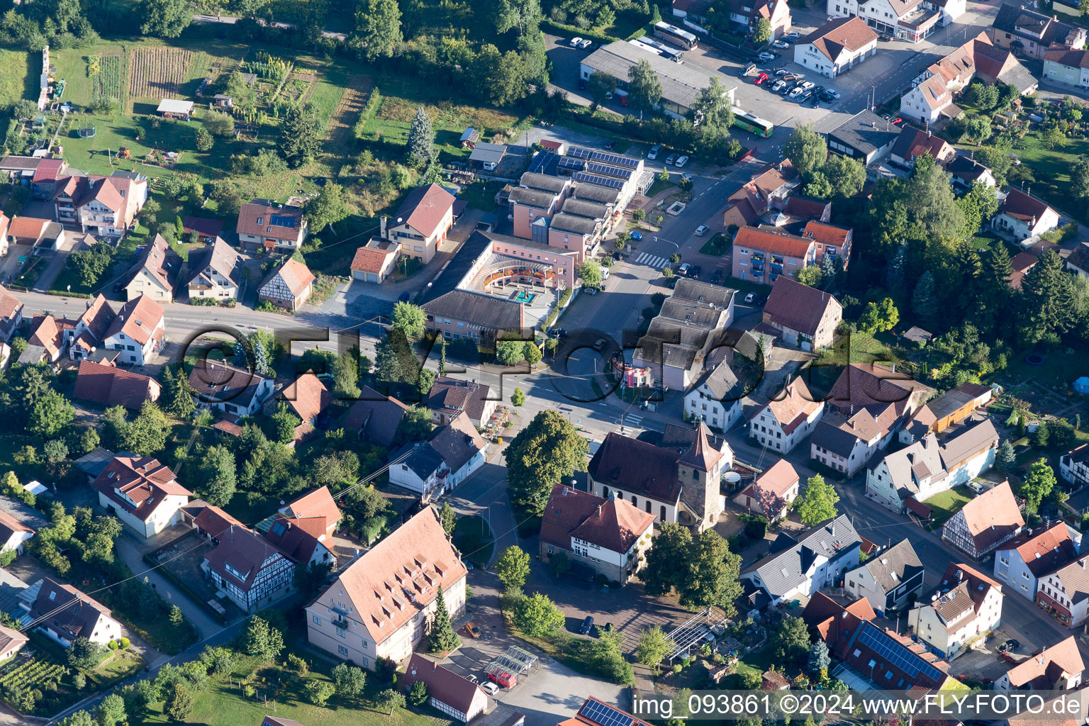 Schrägluftbild von Zaberfeld im Bundesland Baden-Württemberg, Deutschland