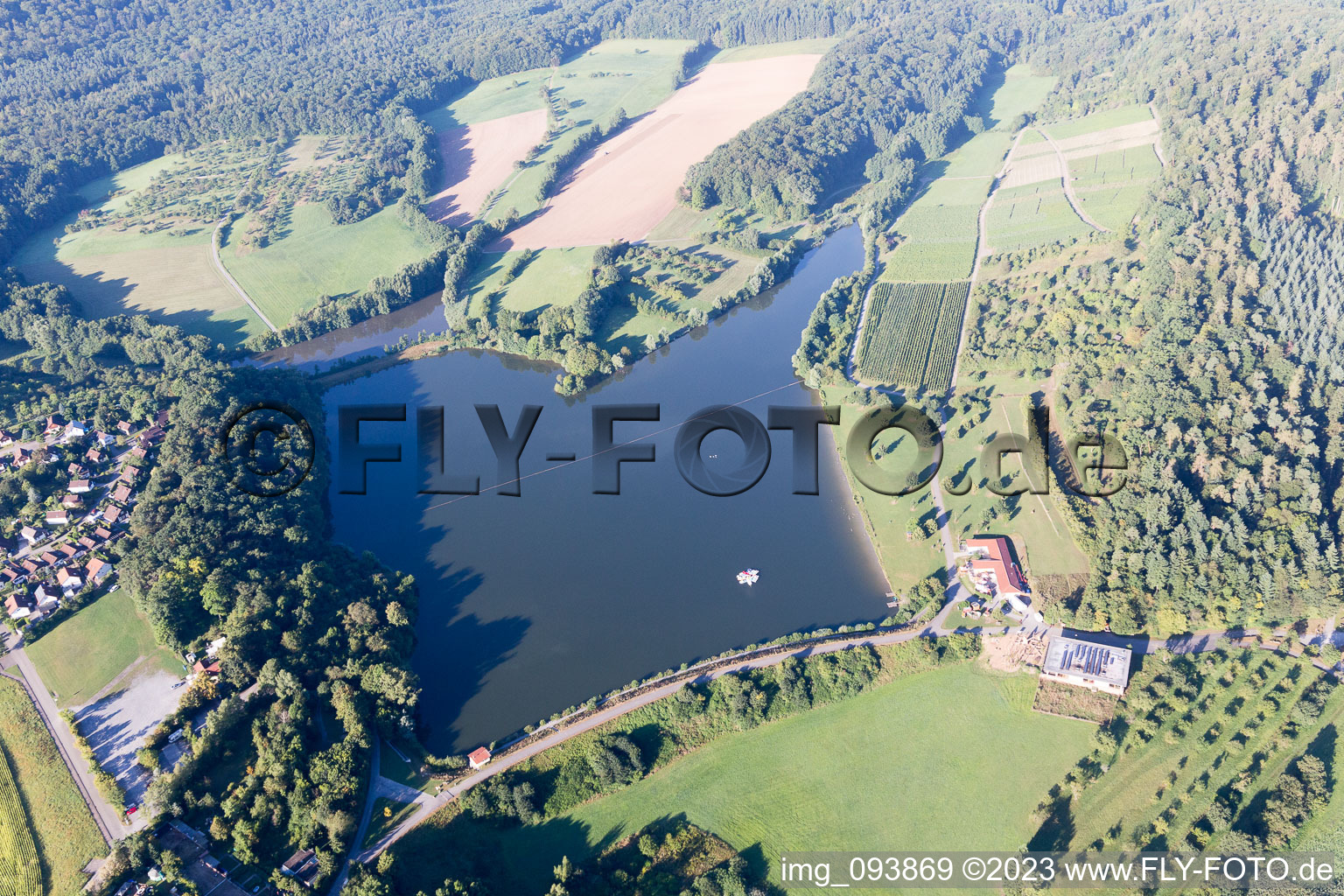 Drohnenbild von Zaberfeld im Bundesland Baden-Württemberg, Deutschland