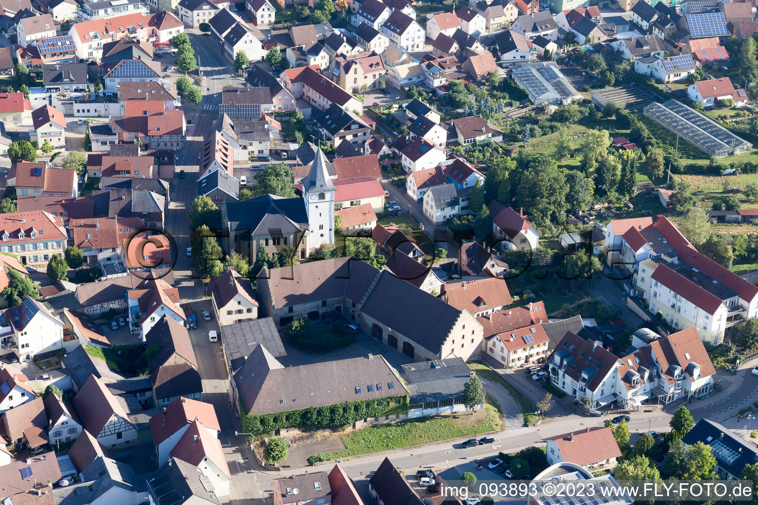 Sulzfeld im Bundesland Baden-Württemberg, Deutschland aus der Luft betrachtet