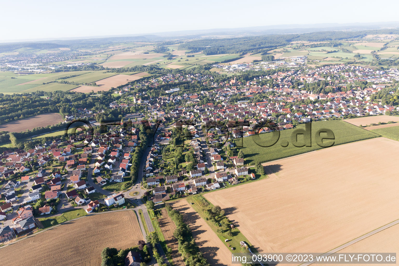 Luftaufnahme von Flehingen im Bundesland Baden-Württemberg, Deutschland