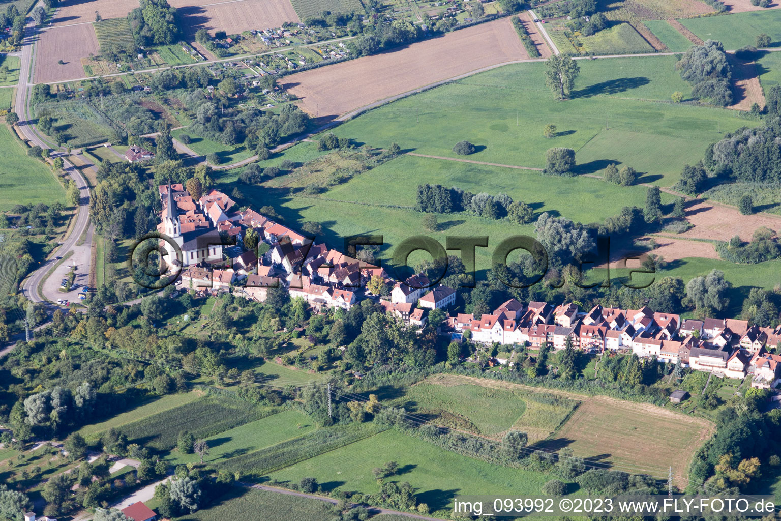 Luftaufnahme von Jockgrim im Bundesland Rheinland-Pfalz, Deutschland
