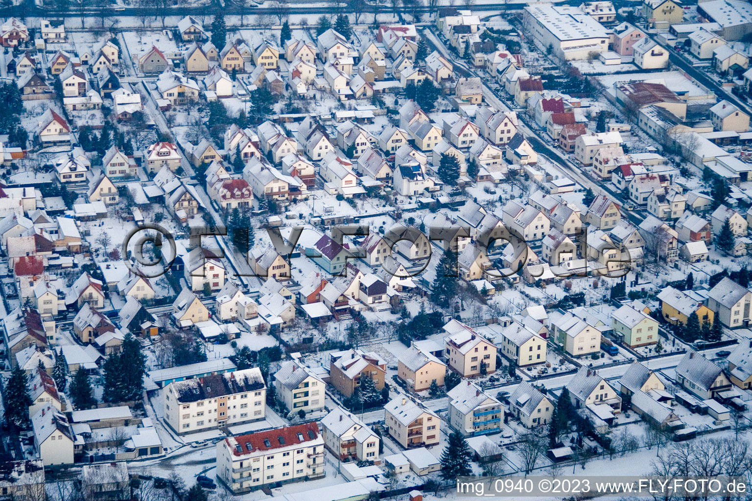 Kandel Siedlung im Bundesland Rheinland-Pfalz, Deutschland aus der Luft betrachtet