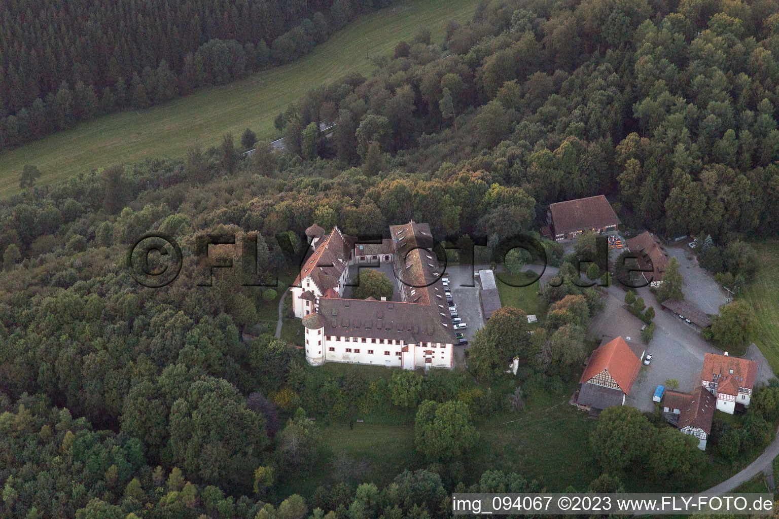 Luftbild von Hohenfels, Burg Hohenfels im Bundesland Baden-Württemberg, Deutschland
