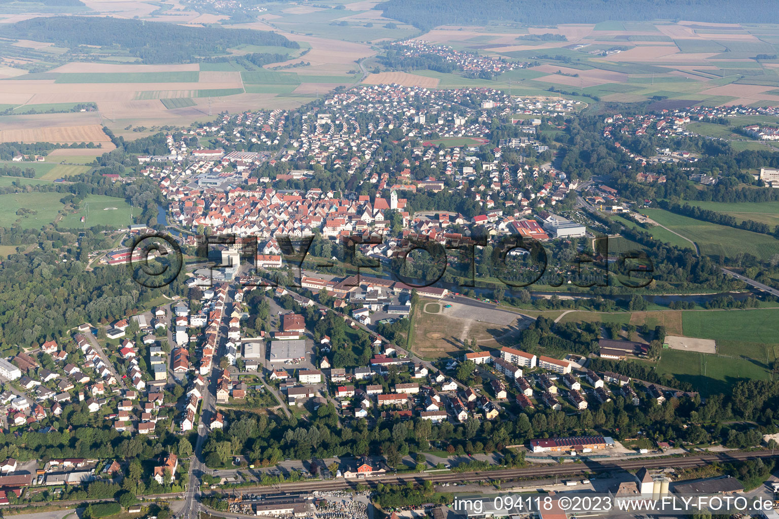 Luftaufnahme von Riedlingen im Bundesland Baden-Württemberg, Deutschland