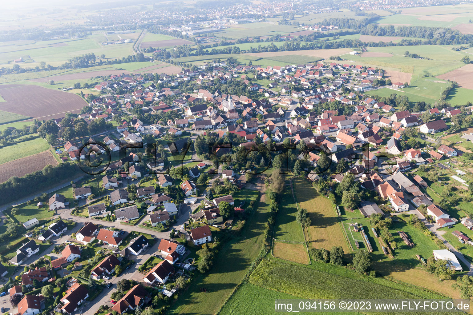 Luftbild von Blochingen im Bundesland Baden-Württemberg, Deutschland