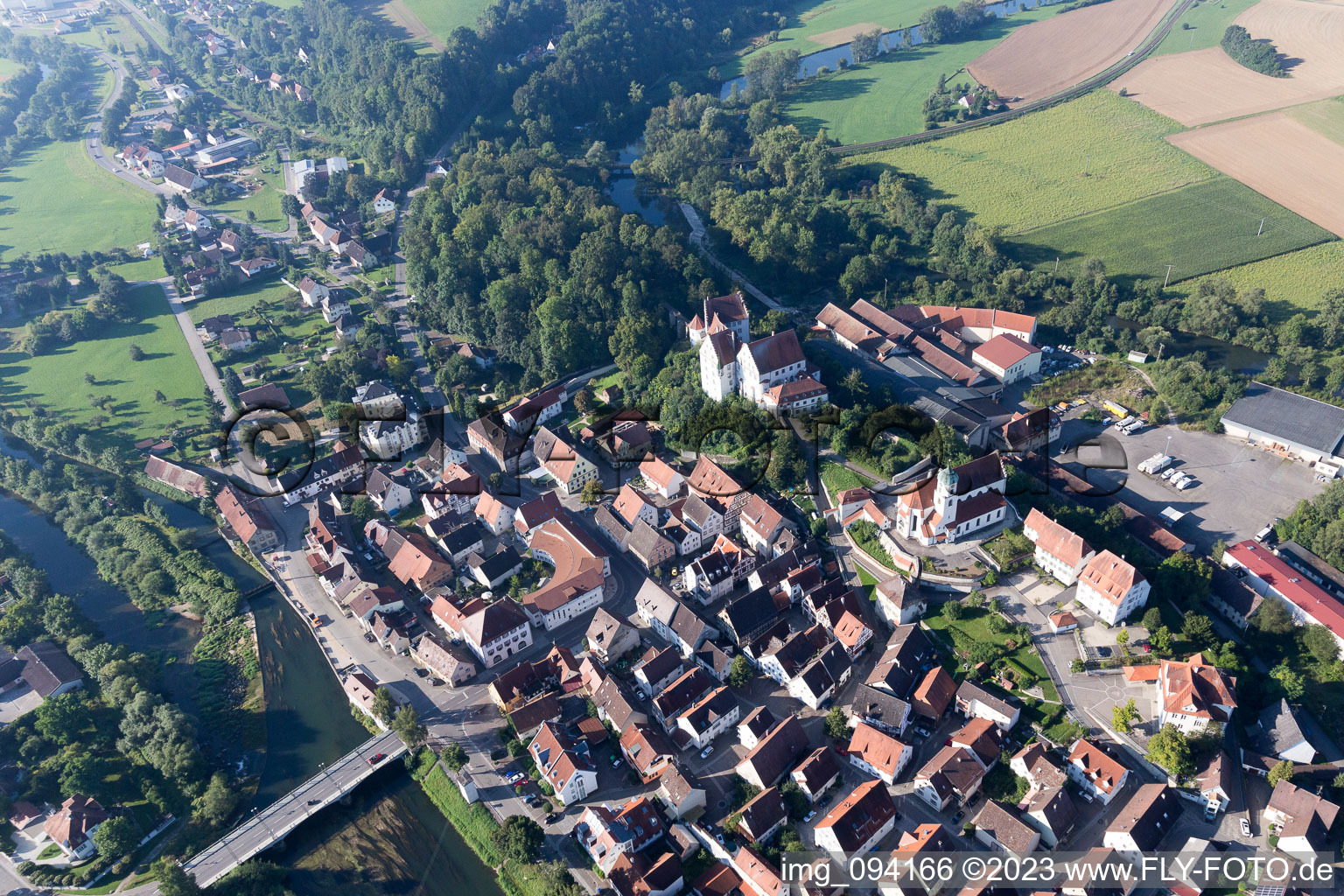 Luftaufnahme von Scheer im Bundesland Baden-Württemberg, Deutschland