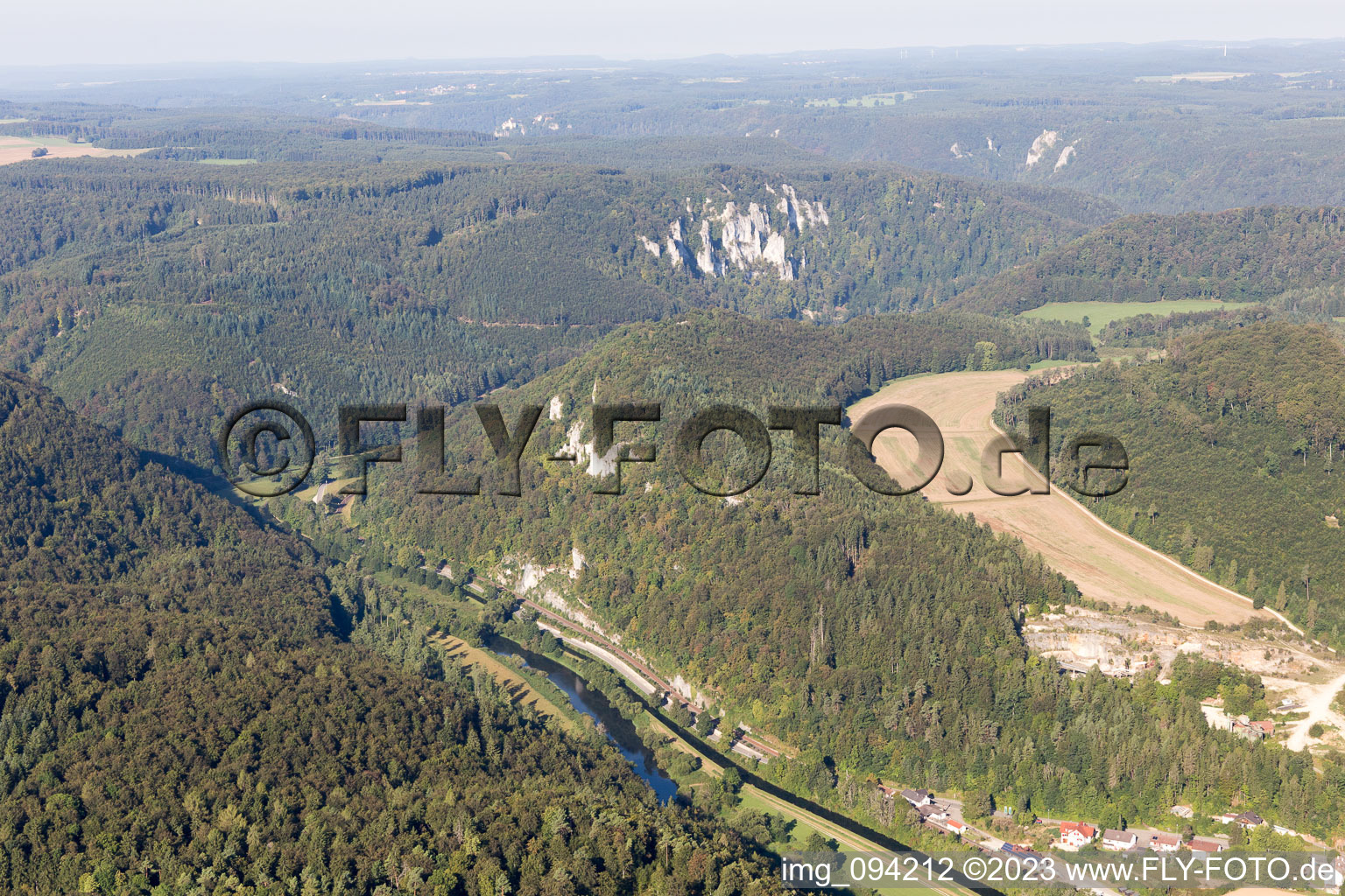 Luftbild von Thiergarten im Bundesland Baden-Württemberg, Deutschland