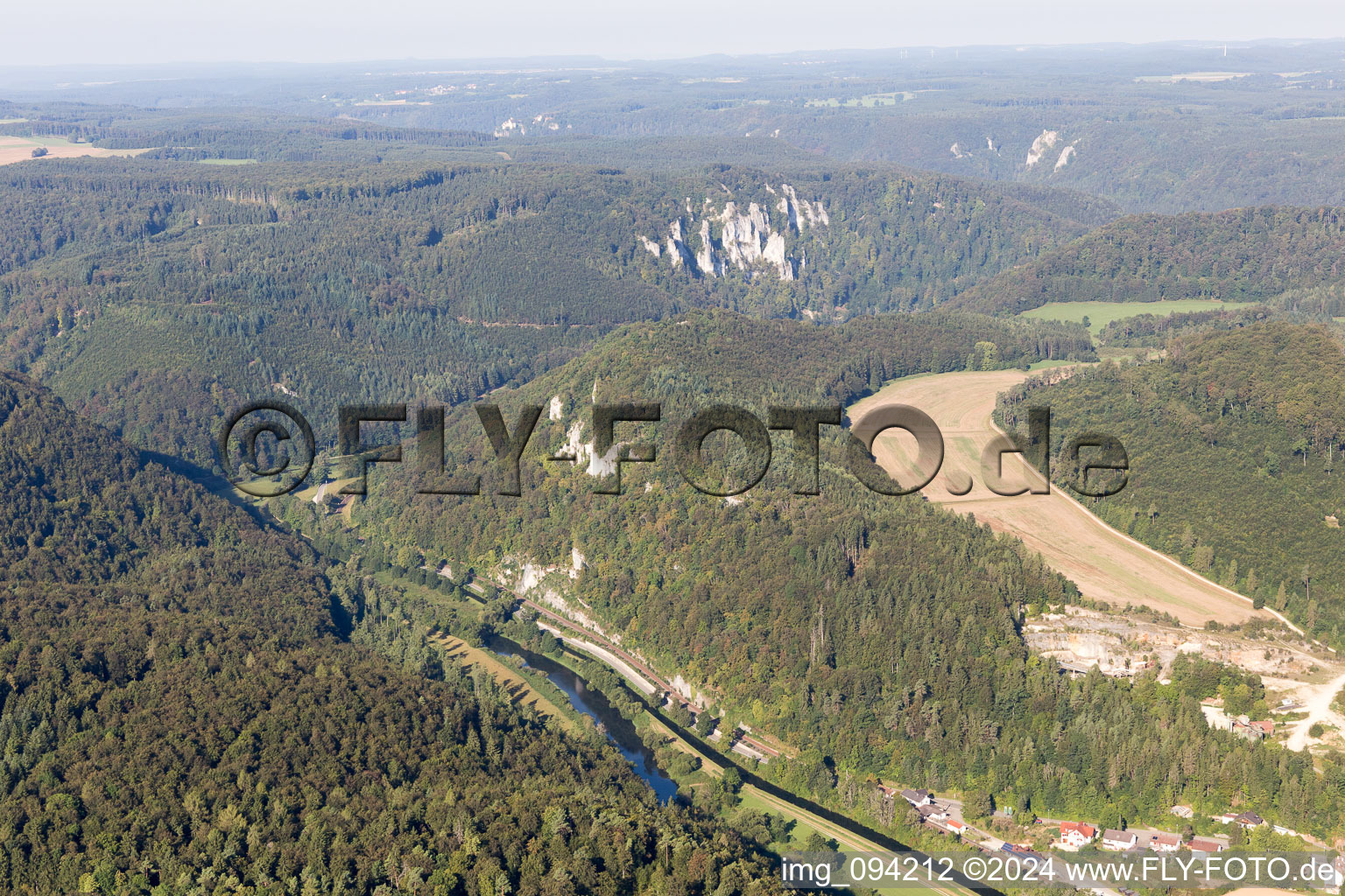 Luftbild von Thiergarten im Bundesland Baden-Württemberg, Deutschland