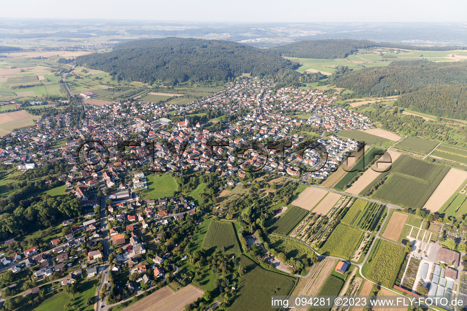 Steißlingen im Bundesland Baden-Württemberg, Deutschland aus der Luft