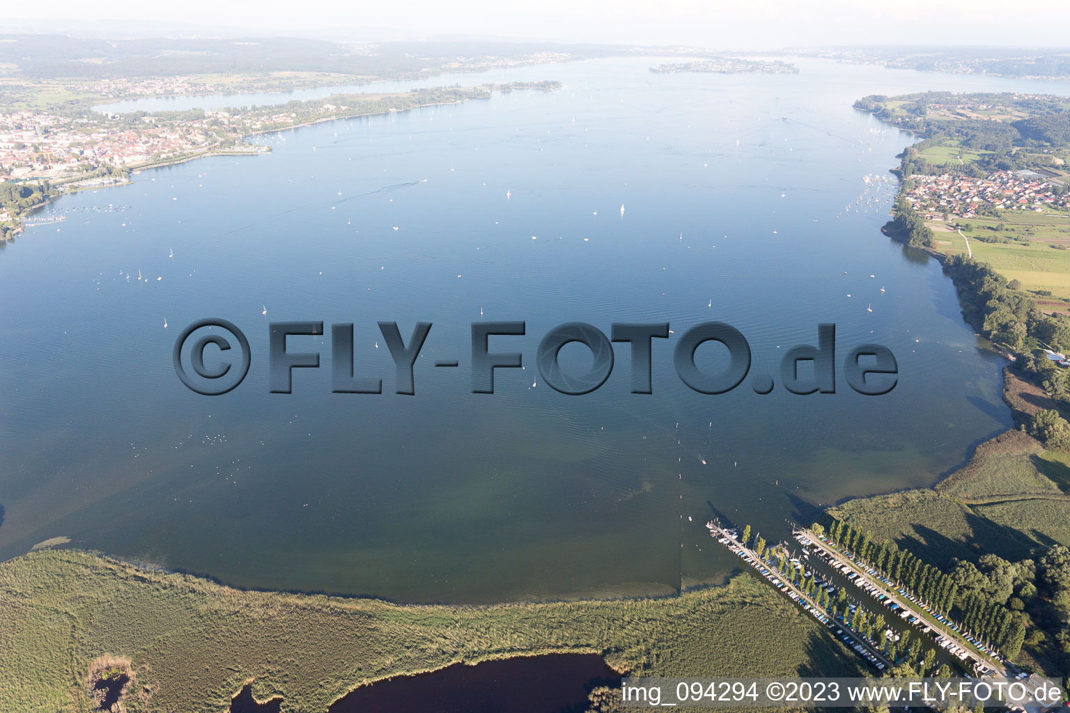 Luftbild von Moos (Bodensee) im Bundesland Baden-Württemberg, Deutschland