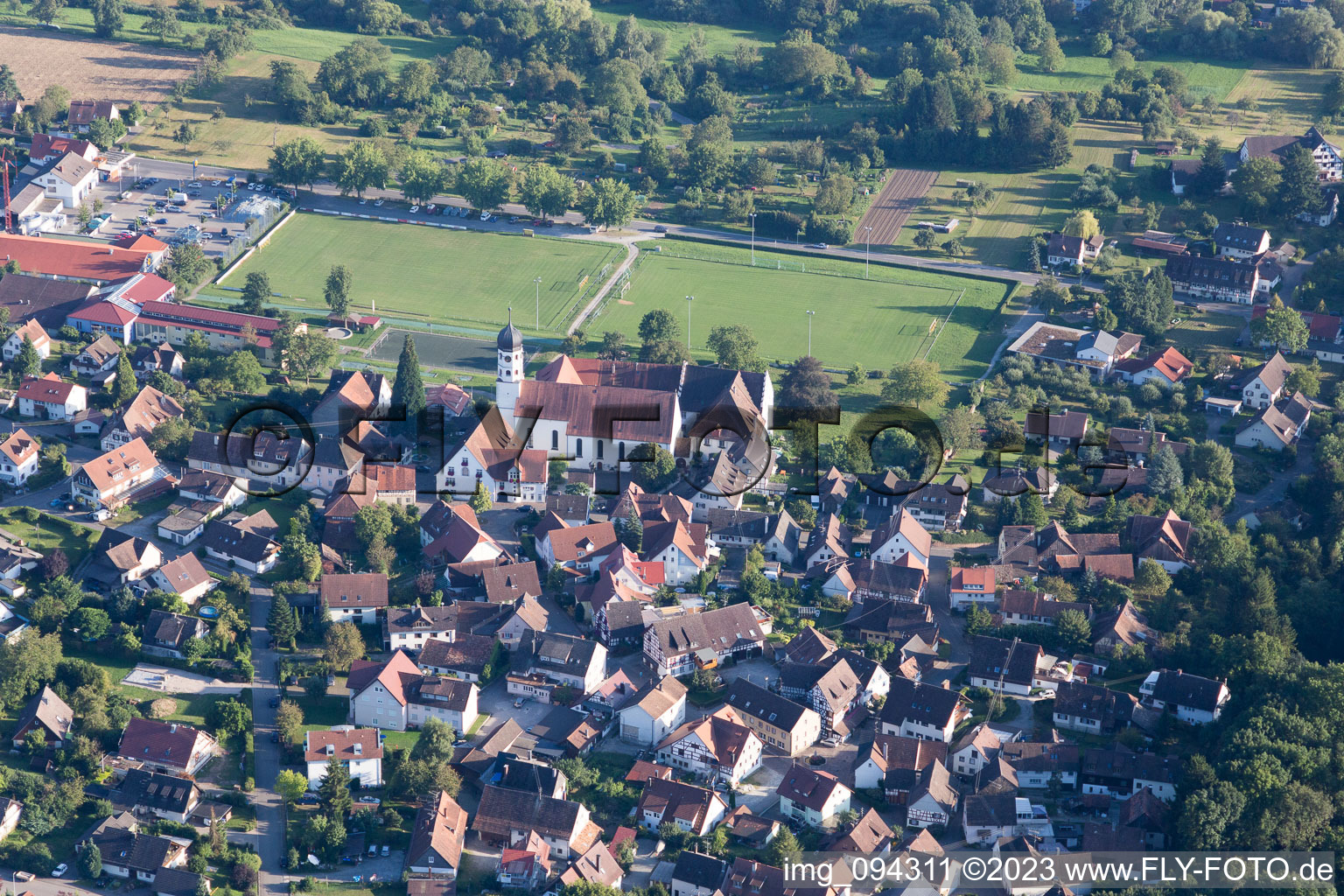 Luftbild von Öhningen im Bundesland Baden-Württemberg, Deutschland