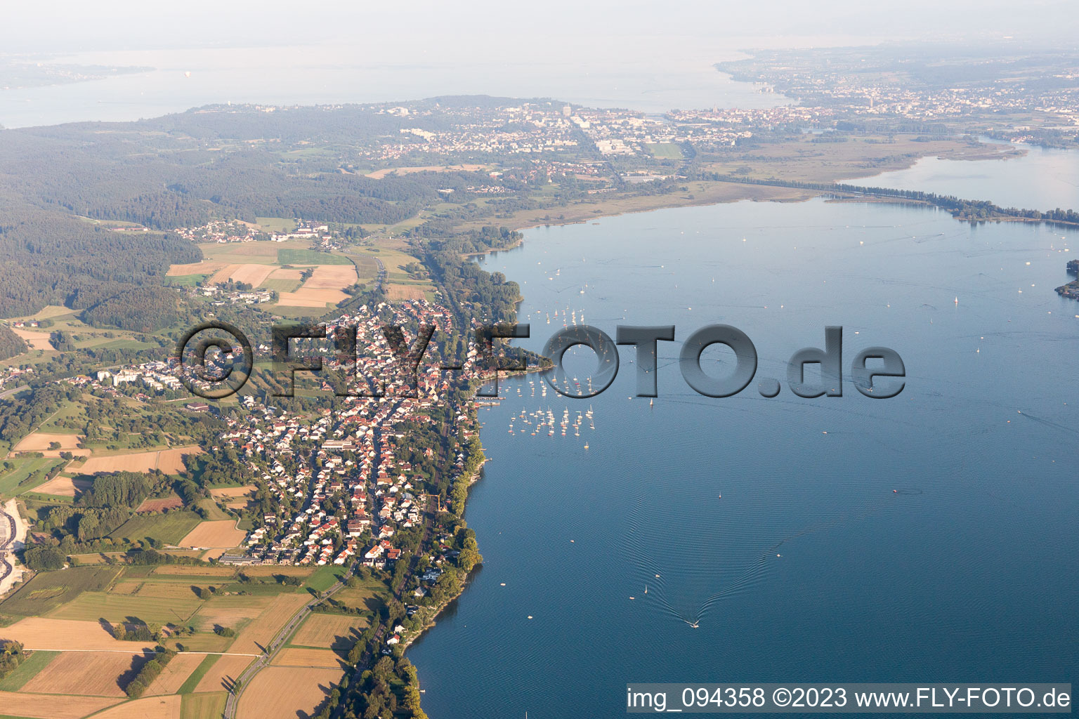 Luftbild von Allensbach im Bundesland Baden-Württemberg, Deutschland