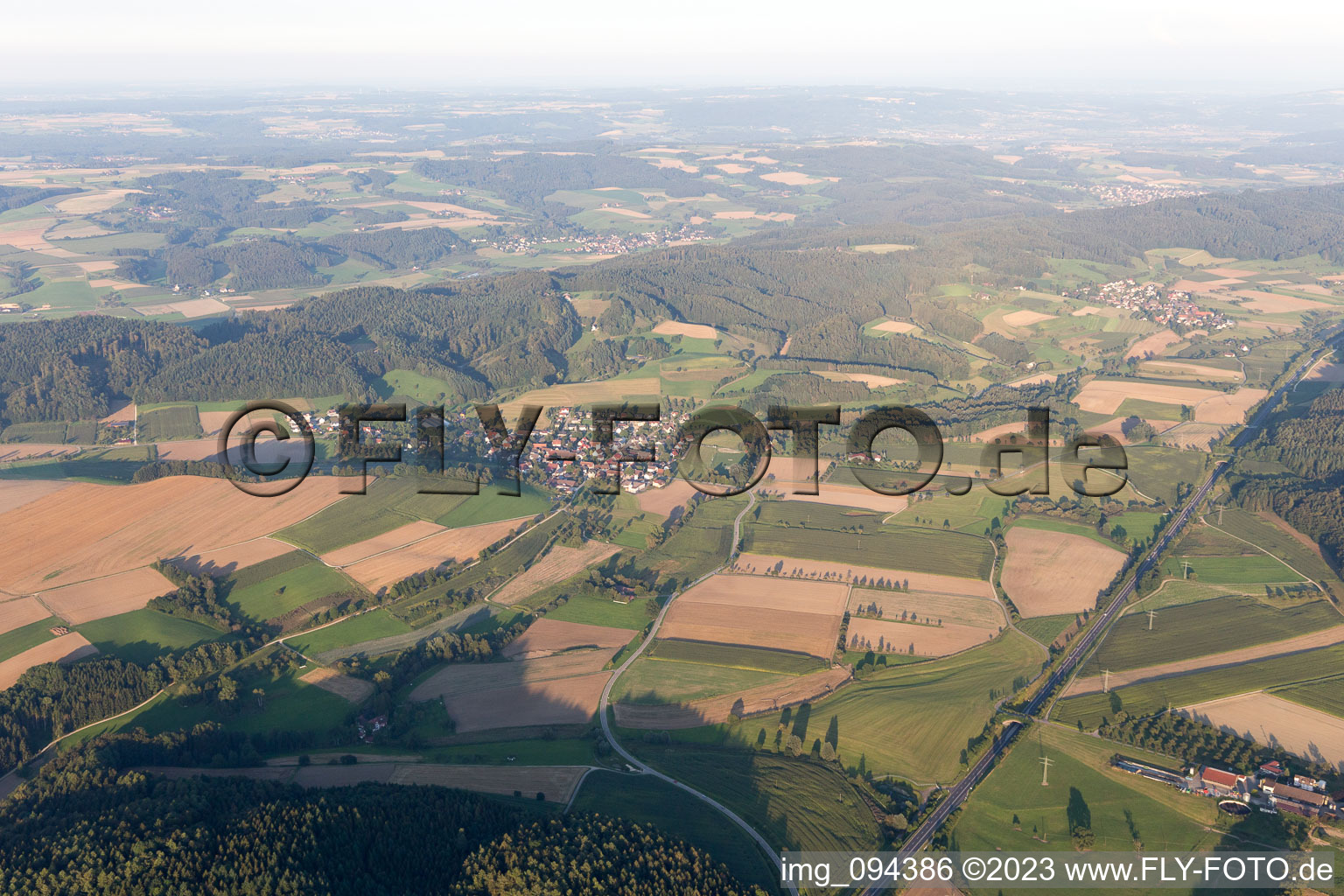 Luftbild von Bonndorf im Bundesland Baden-Württemberg, Deutschland