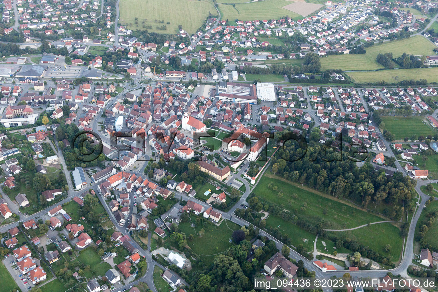Meßkirch im Bundesland Baden-Württemberg, Deutschland von oben gesehen