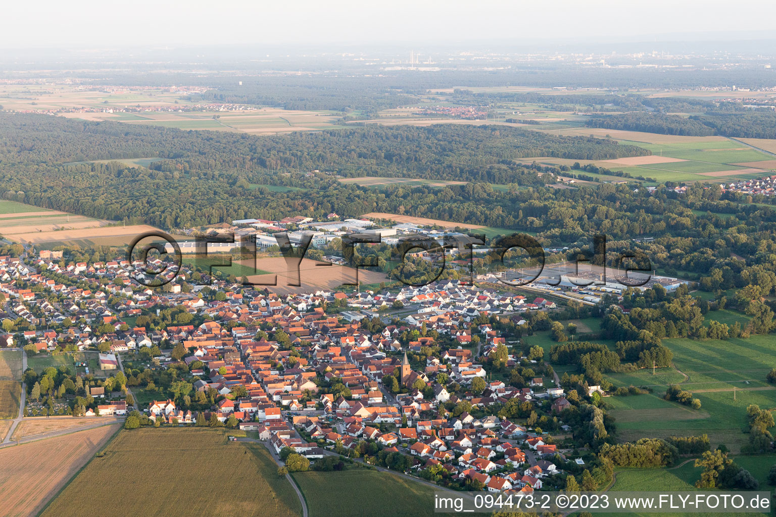 Luftaufnahme von Rohrbach im Bundesland Rheinland-Pfalz, Deutschland