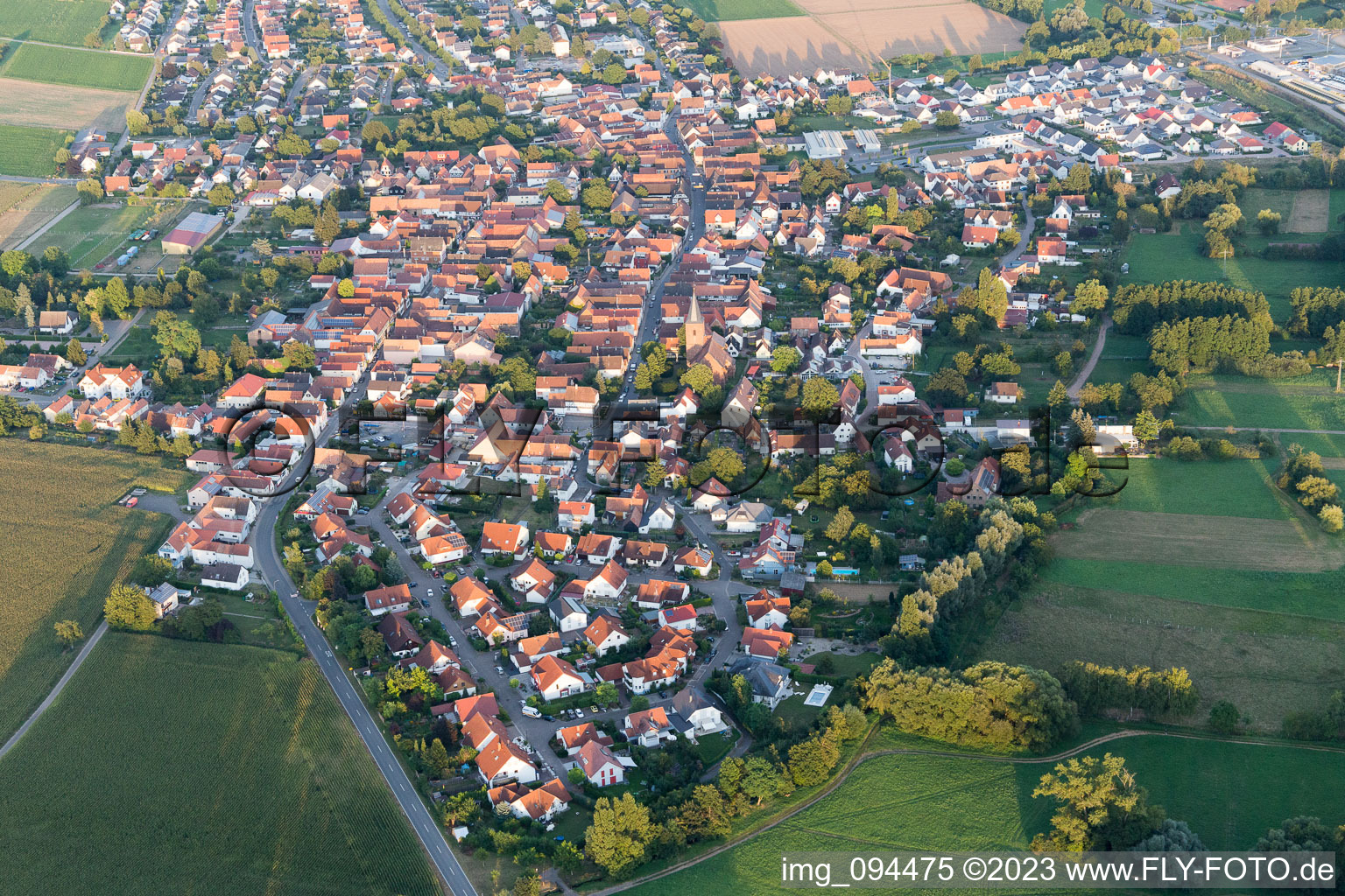 Rohrbach im Bundesland Rheinland-Pfalz, Deutschland aus der Luft