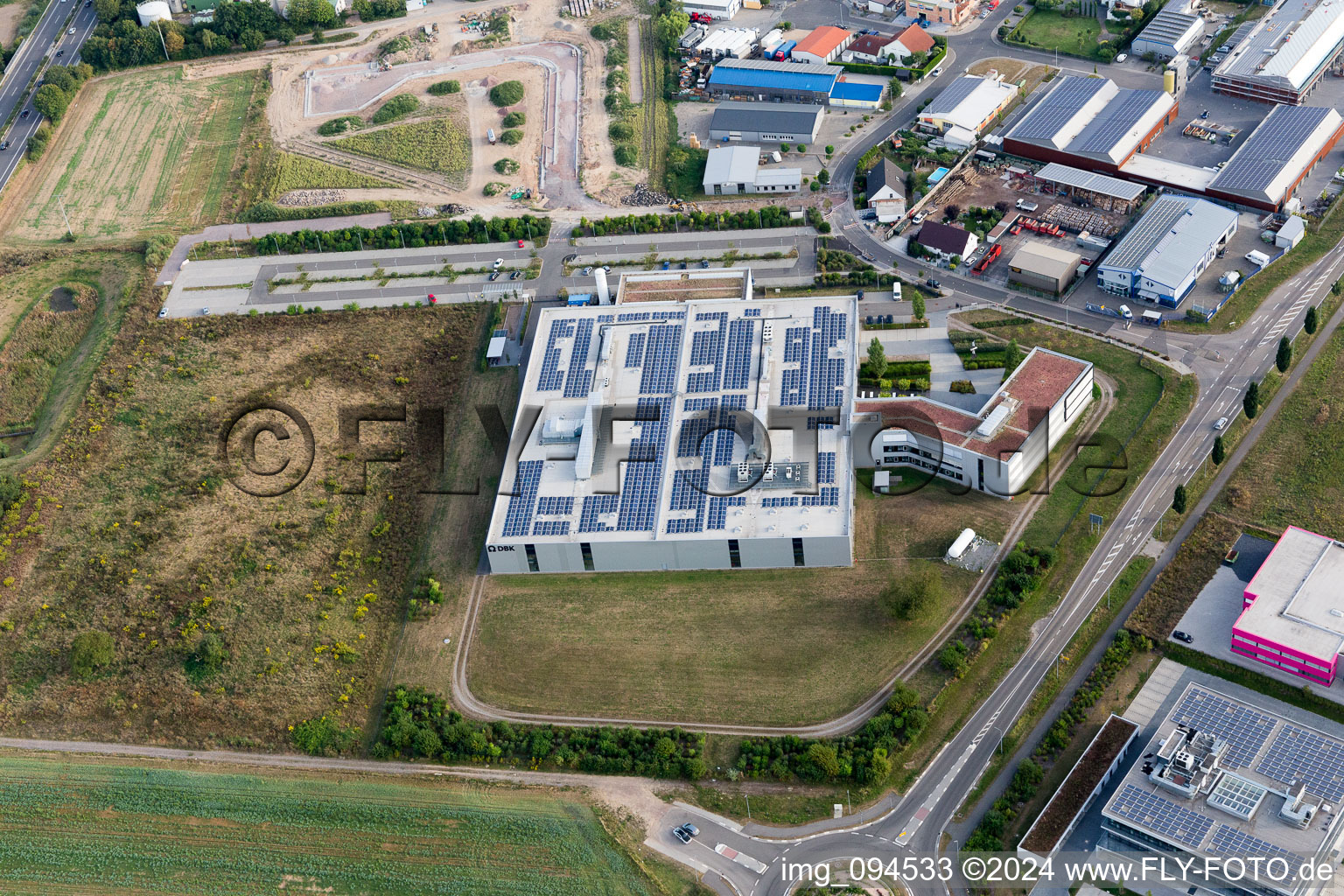 Rülzheim im Bundesland Rheinland-Pfalz, Deutschland von oben