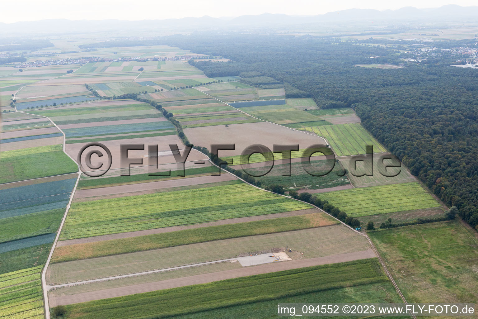 Luftaufnahme von Hatzenbühl, WBaustelle im Bundesland Rheinland-Pfalz, Deutschland