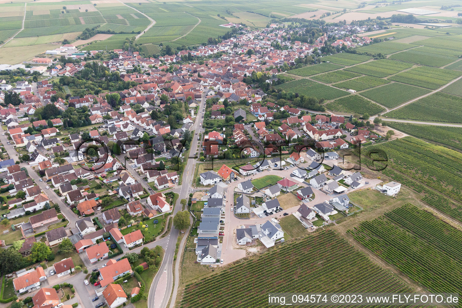 Luftbild von Insheim im Bundesland Rheinland-Pfalz, Deutschland
