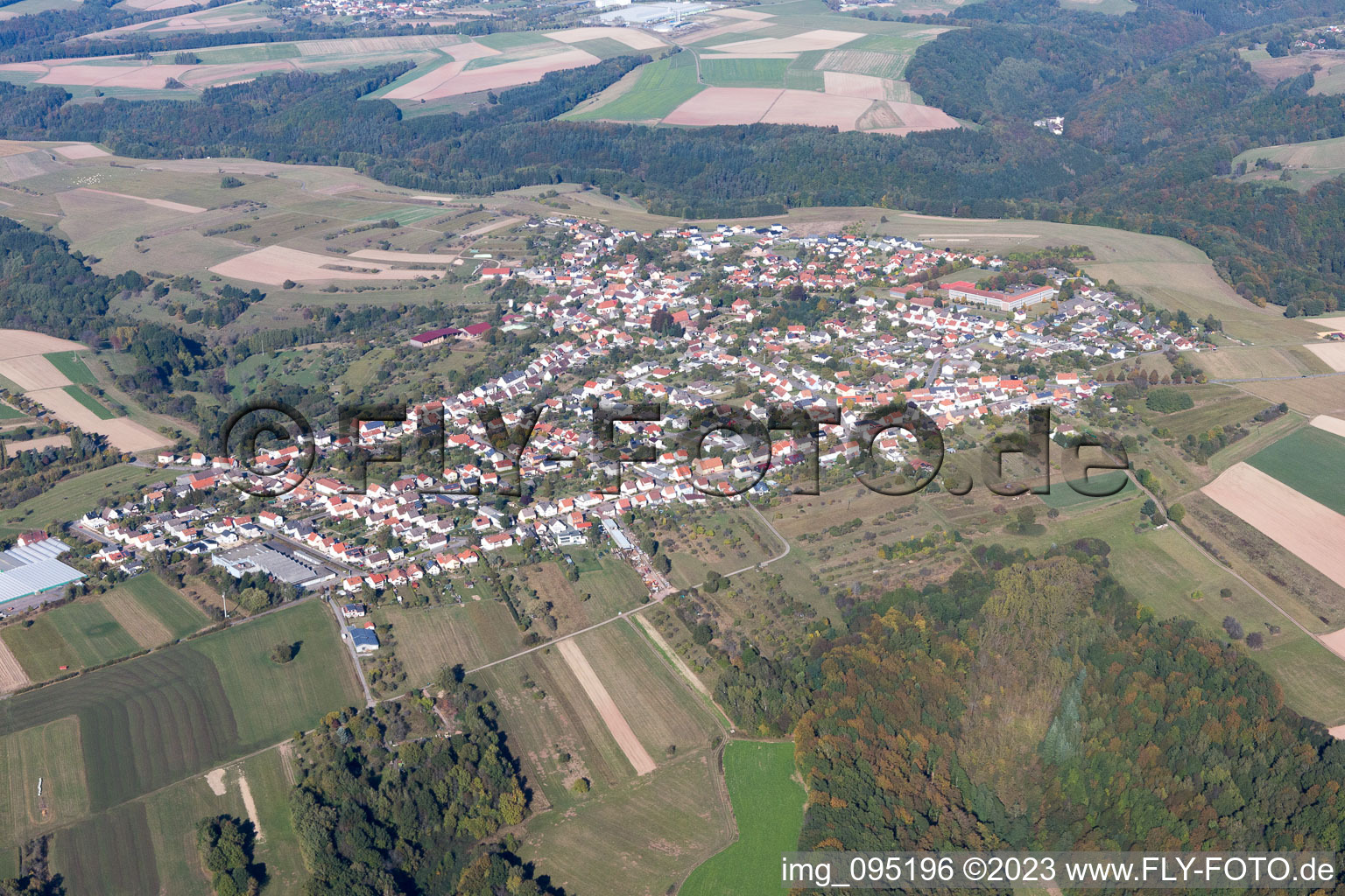 Luftbild von Vinningen im Bundesland Rheinland-Pfalz, Deutschland