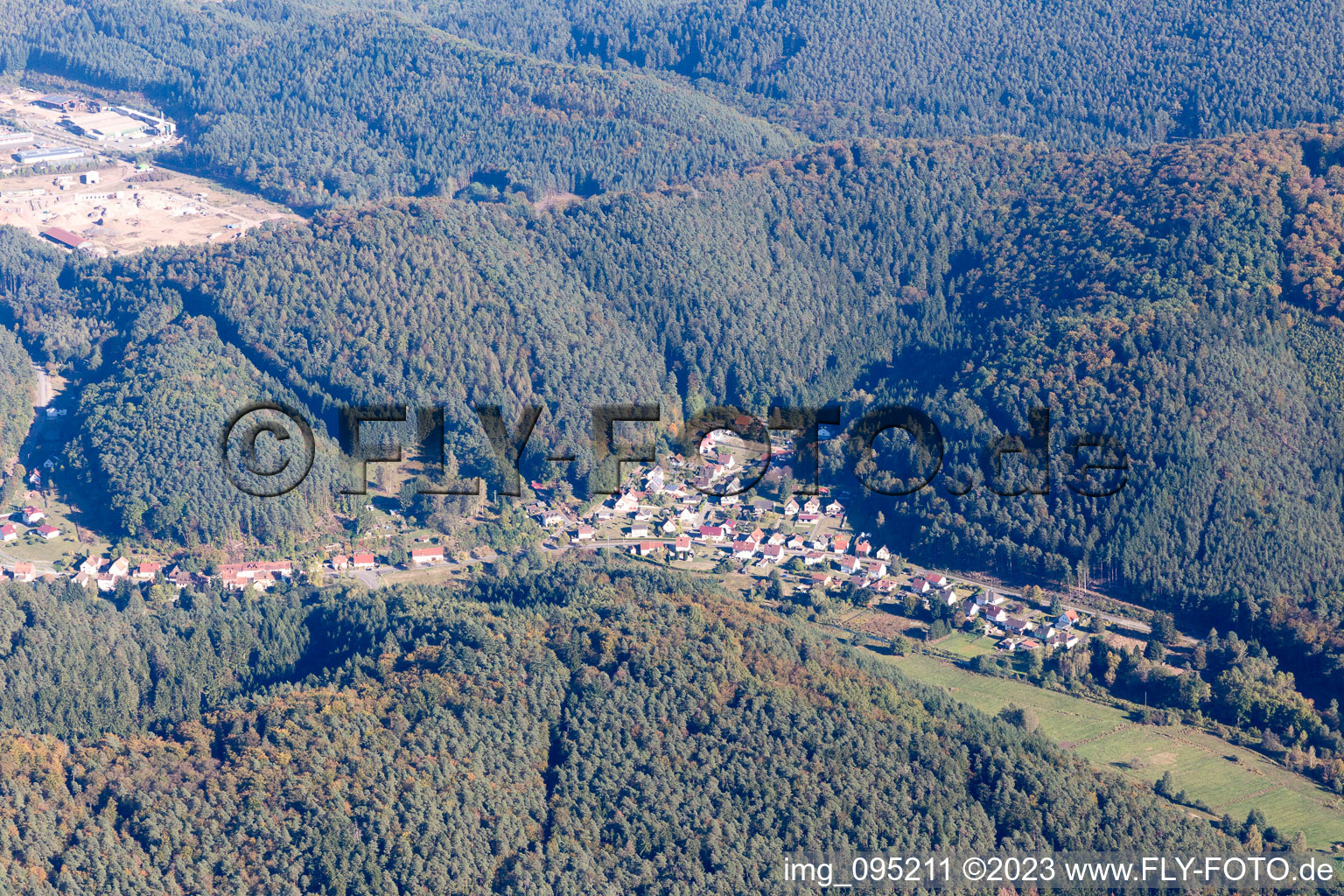 Luftbild von Lemberg Langmühle im Bundesland Rheinland-Pfalz, Deutschland