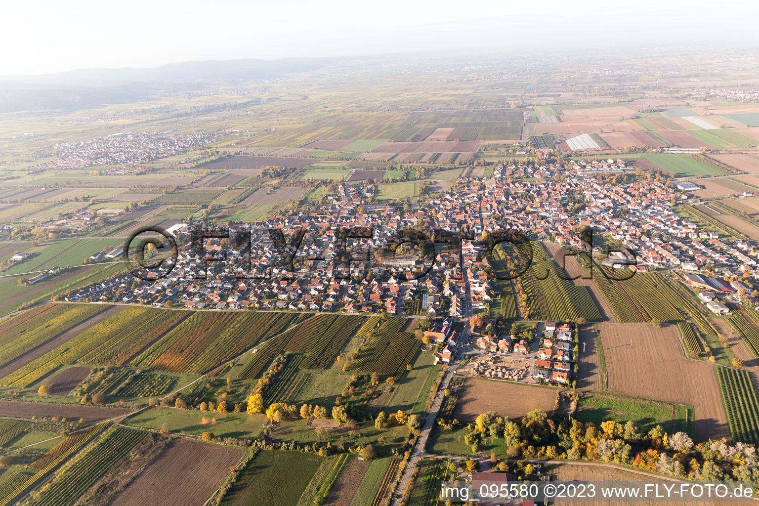 Luftaufnahme von Meckenheim im Bundesland Rheinland-Pfalz, Deutschland