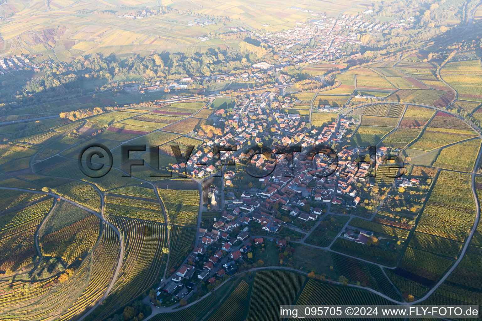 Ranschbach im Bundesland Rheinland-Pfalz, Deutschland von oben