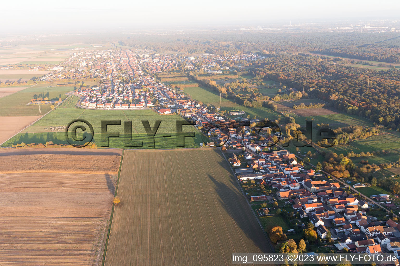 Drohnenaufname von Kandel, Saarstr im Bundesland Rheinland-Pfalz, Deutschland