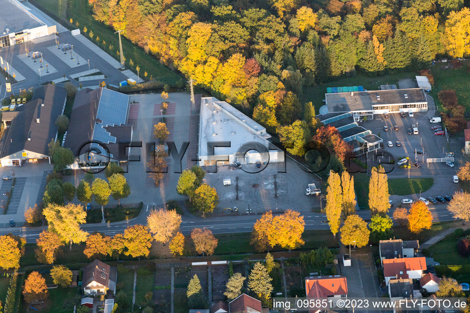 Kandel im Bundesland Rheinland-Pfalz, Deutschland von einer Drohne aus