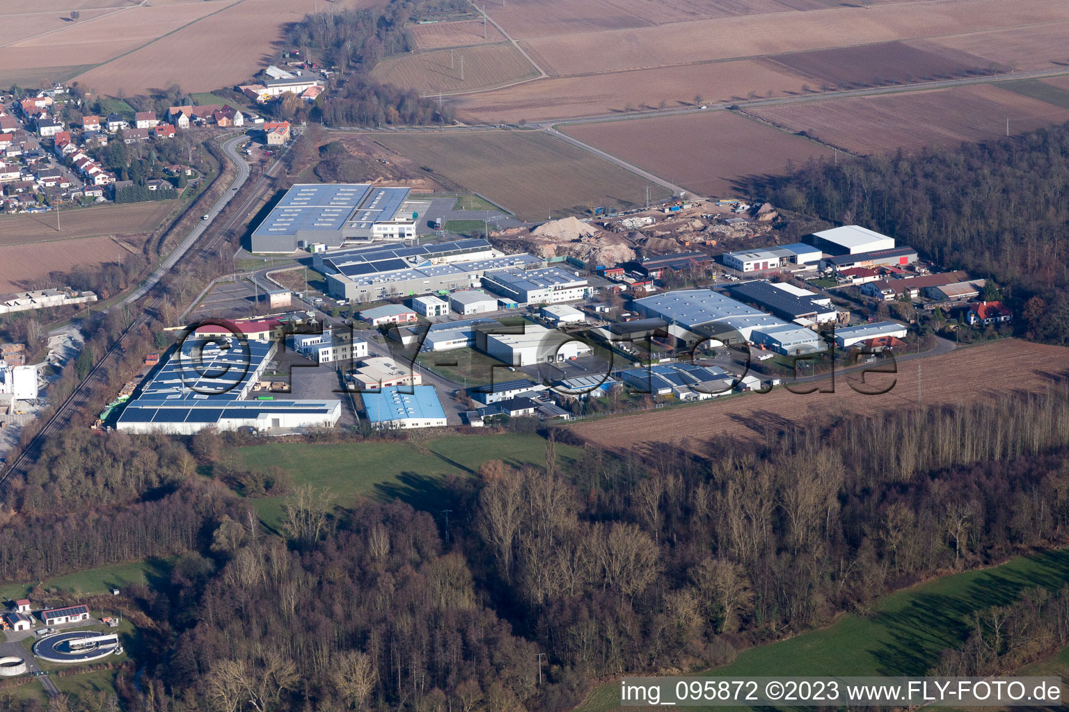 Rohrbach, Industriegebiet O im Bundesland Rheinland-Pfalz, Deutschland