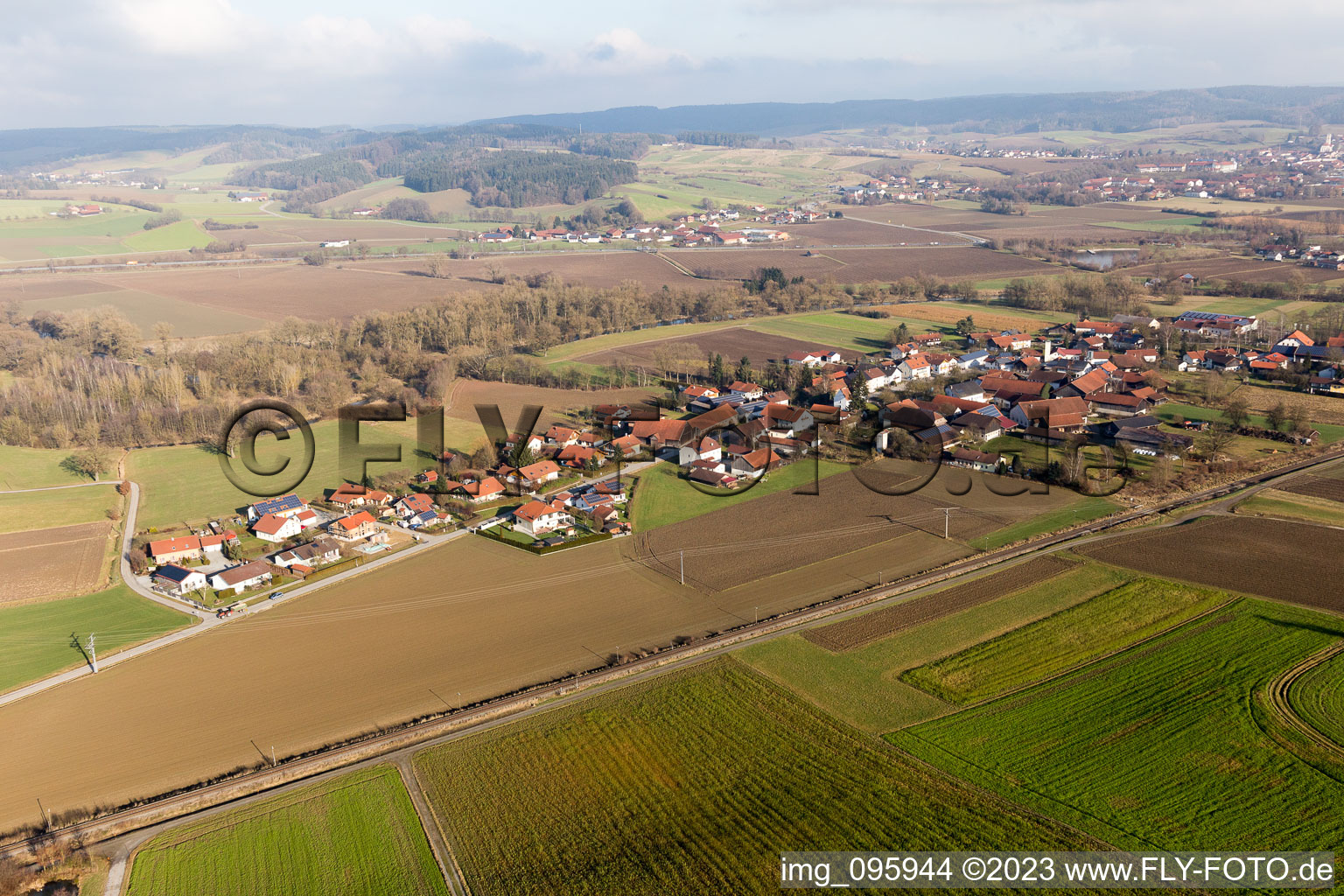 Luftbild von Schwaibach im Bundesland Bayern, Deutschland