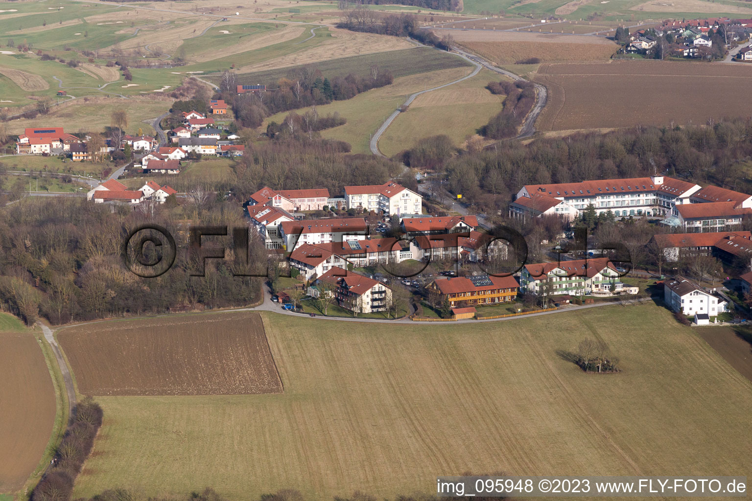 Luftaufnahme von Bad Birnbach im Bundesland Bayern, Deutschland