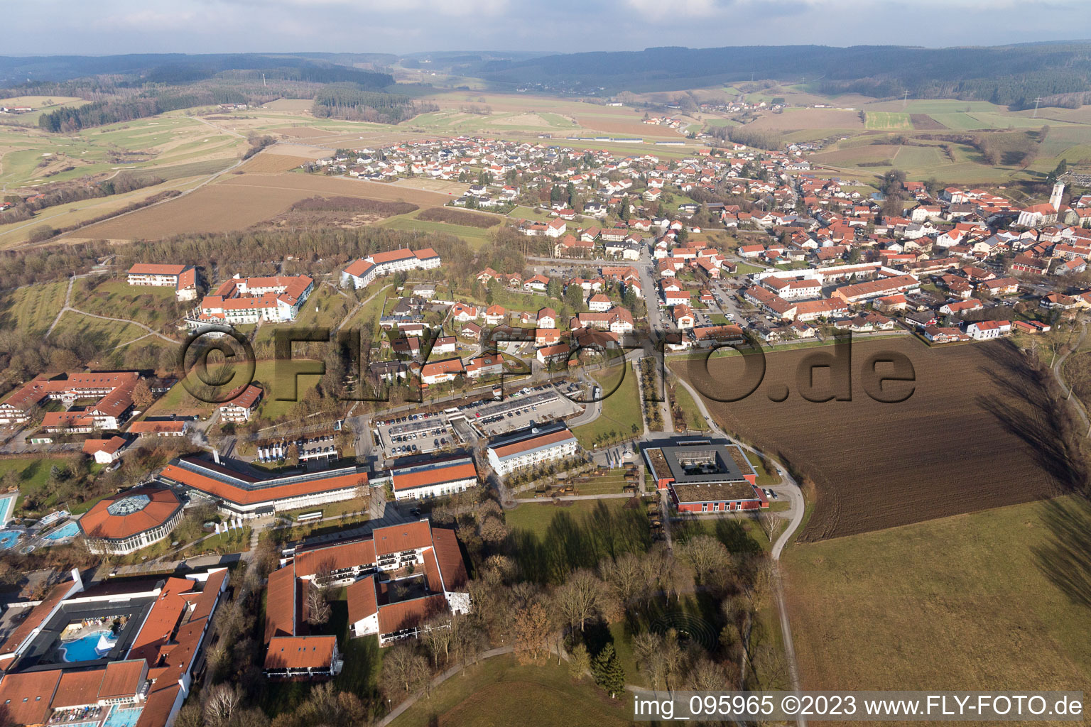 Bad Birnbach im Bundesland Bayern, Deutschland von einer Drohne aus